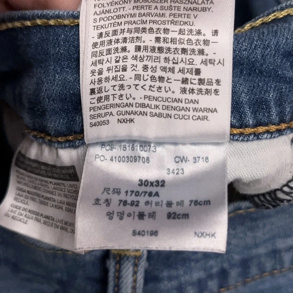 Levi's 541 Jeans Men's 31x30 Blue Athletic Taper Medium Wash Denim Stretch Faded